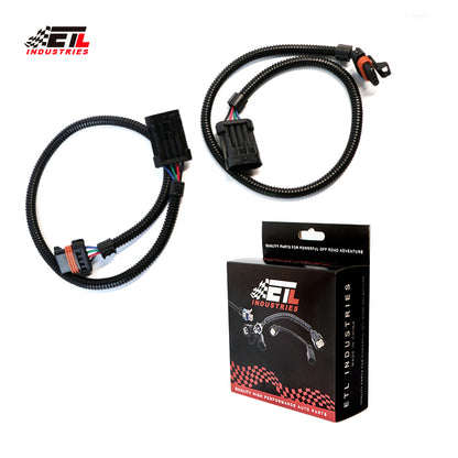ETL INDUSTRIES 2Pcs 24IH 4 Pin O2 Oxygen Sensor Extension Harness Wires for 1994-2003 Ls1 Ls6 Lt4 O2 Camaro Firebird Flat Connector