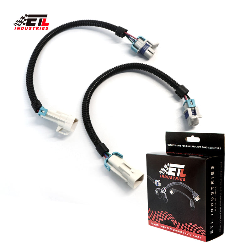 ETL INDUSTRIES 2Pcs 12IH 4 Pin O2 Oxygen Sensor Extension Harness Wires for LS1 LS2 04-06 GTO CTS-V 12IH 2008-2009 G8 GT V8 2004 LS1/LS6 Corvette 2004-2006 LS1/LS2 GTO 2004-2005 LS6 CTS-V Front Only