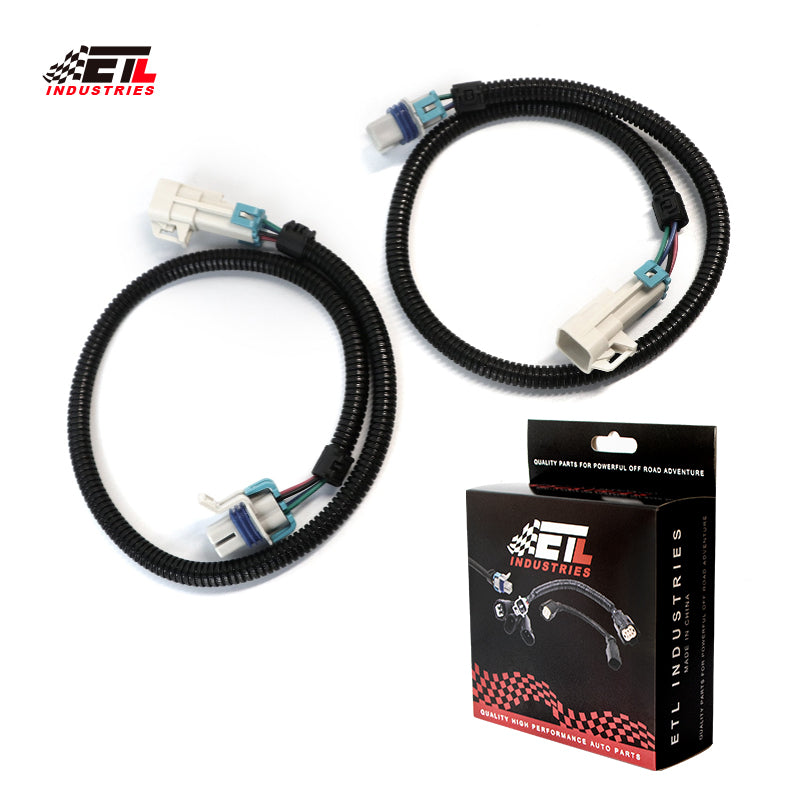 ETL INDUSTRIES 2Pcs 24IH 4 Pin O2 Oxygen Sensor Extension Harness Wires for LS1 LS2 04-06 GTO CTS-V 12IH 2008-2009 G8 GT V8 2004 LS1/LS6 Corvette 2004-2006 LS1/LS2 GTO 2004-2005 LS6 CTS-V Front Only