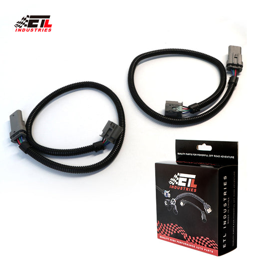 ETL INDUSTRIES 2Pcs 24IH 4 Pin O2 Oxygen Sensor Extension Harness Wires for C7 Z06 Corvette Camaro LT1 LT4 LT5 Gen V SUV Flat Connector Grey