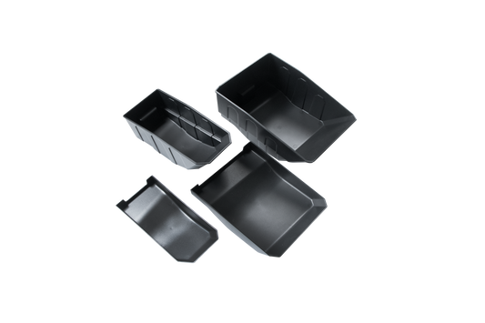 ETL INDUSTRIES Under Seat Storage for Jeep JK 2007-2018 – Rear Organizer Box, 2Pcs Set