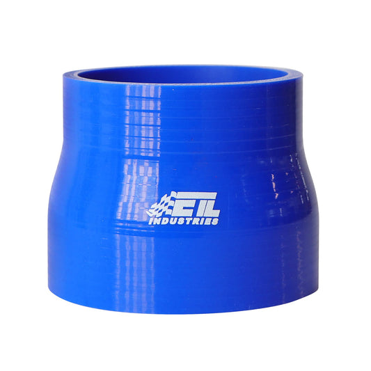 2.75" ID to 3" ID, 3" Length Reducer Silicone Coupler Hose, 4-Ply Reinforced Universal Straight Silicone Reducer Pipe Intake and Intercooler Piping Blue