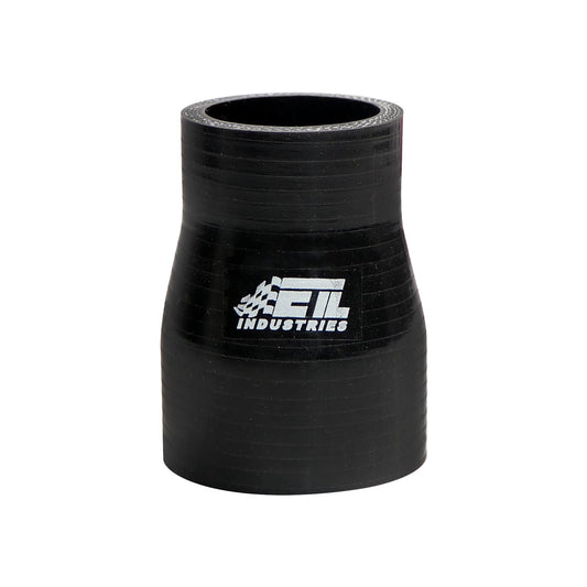 ID 2.5" to 2.75", Length 3" Silicone Reducer Straight Coupler Hose, 4-Ply Reinforced Universal Intake Reducer Intercooler Pipe Black