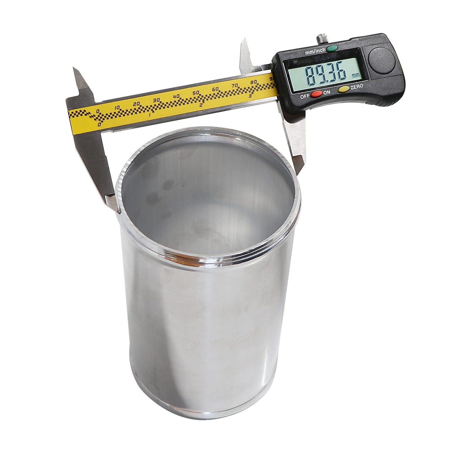 OD 3.5"(89mm), Length 6" (152mm) Aluminum Pipe Intake Adapter, 3.5" Tube Joiners Straight Piping Universal Air Turbo Intercooler Tubing Connector