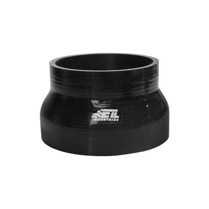 ID 2.5" to 3.25", Length 3" Silicone Reducer Straight Coupler Hose, 4-Ply Reinforced Universal Intake Reducer Intercooler Pipe Black