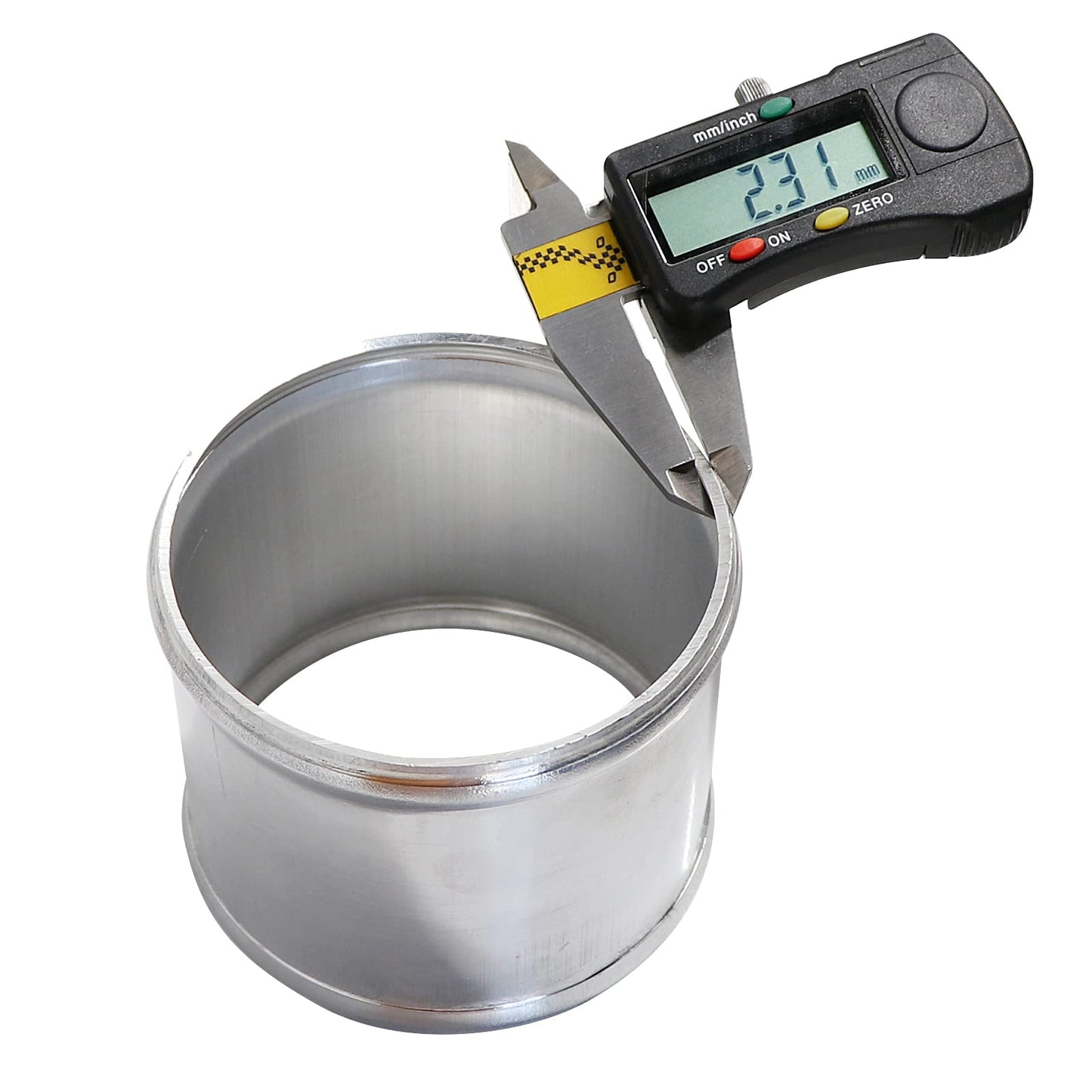 OD 3.5"(89mm), Length 6" (152mm) Aluminum Pipe Intake Adapter, 3.5" Tube Joiners Straight Piping Universal Air Turbo Intercooler Tubing Connector