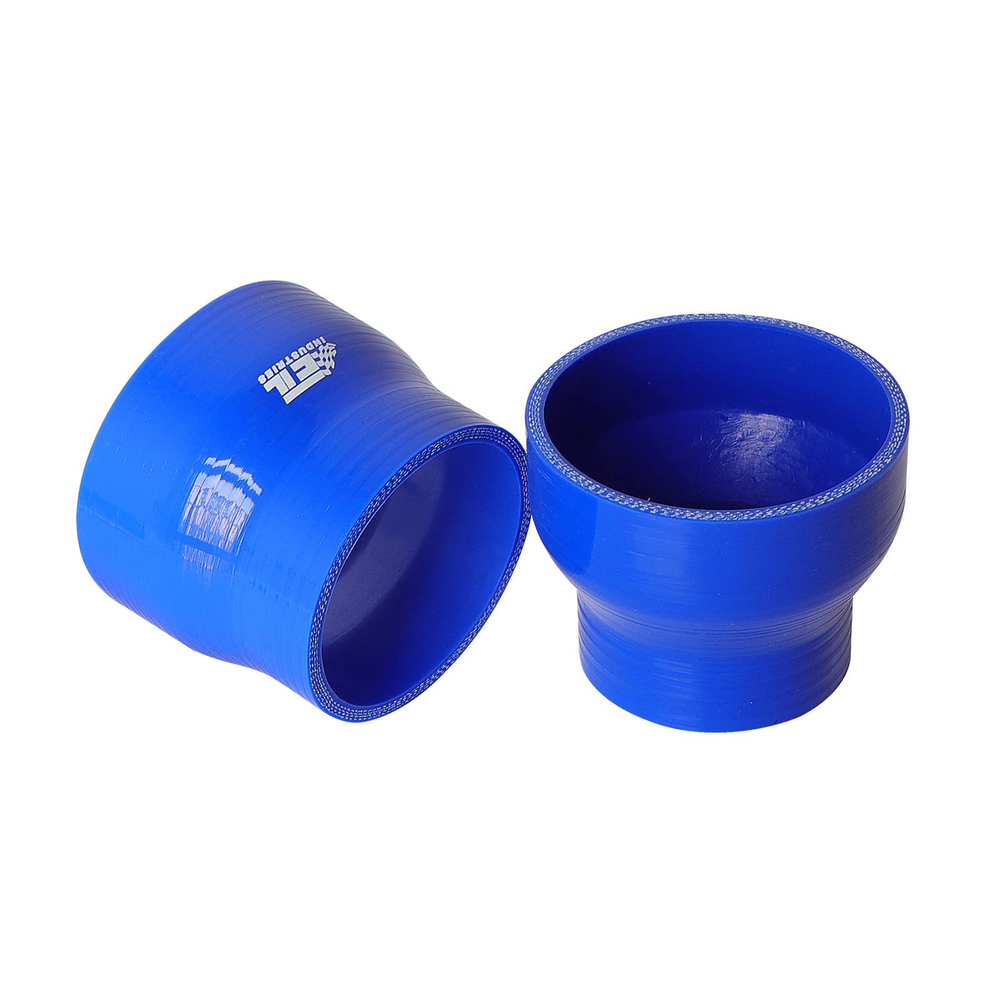 2.75" ID to 3" ID, 3" Length Reducer Silicone Coupler Hose, 4-Ply Reinforced Universal Straight Silicone Reducer Pipe Intake and Intercooler Piping Blue