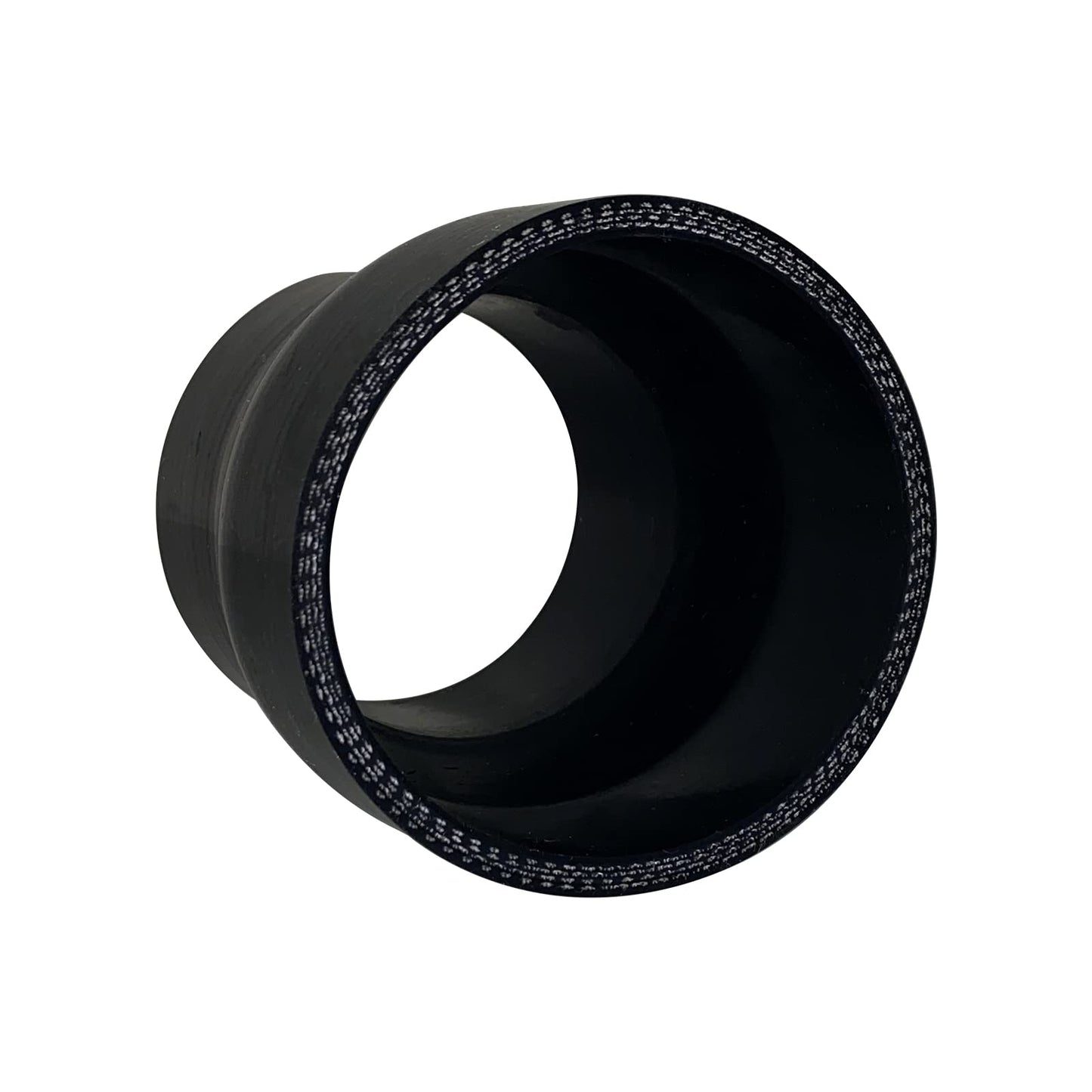 ID 2.5" to 3.25", Length 3" Silicone Reducer Straight Coupler Hose, 4-Ply Reinforced Universal Intake Reducer Intercooler Pipe Black