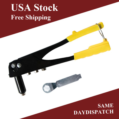 ETL INDUSTRIES Heavy Duty Hand Riveter – Single Hand Pop Rivet Tool for Fender Flares & Marine Use